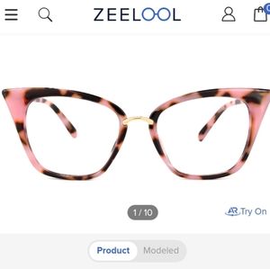 Zeelol Pink Floral Prescription Glasses/Frames
